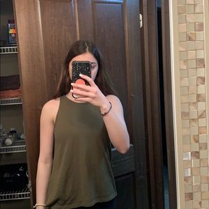 olive green tank top from old navy
